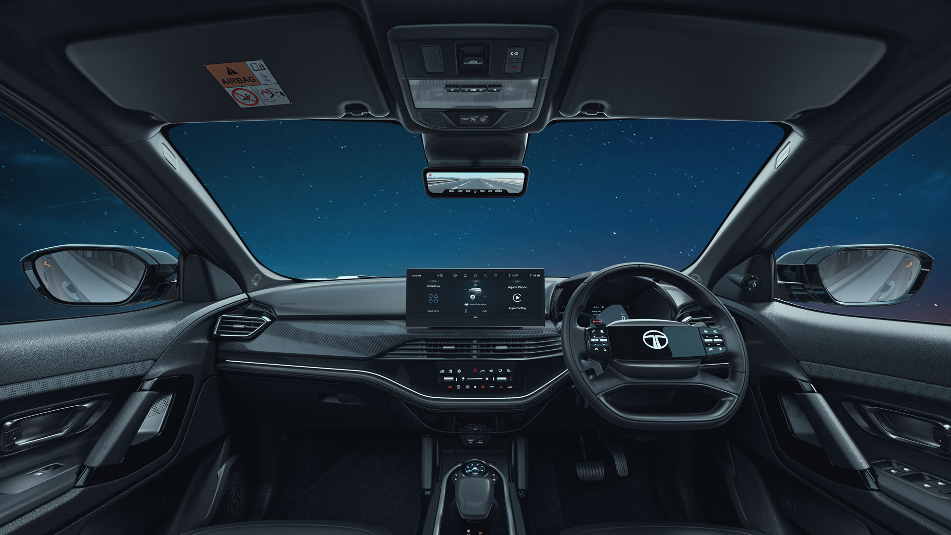 The dashboard of the Stealth Harrier.ev