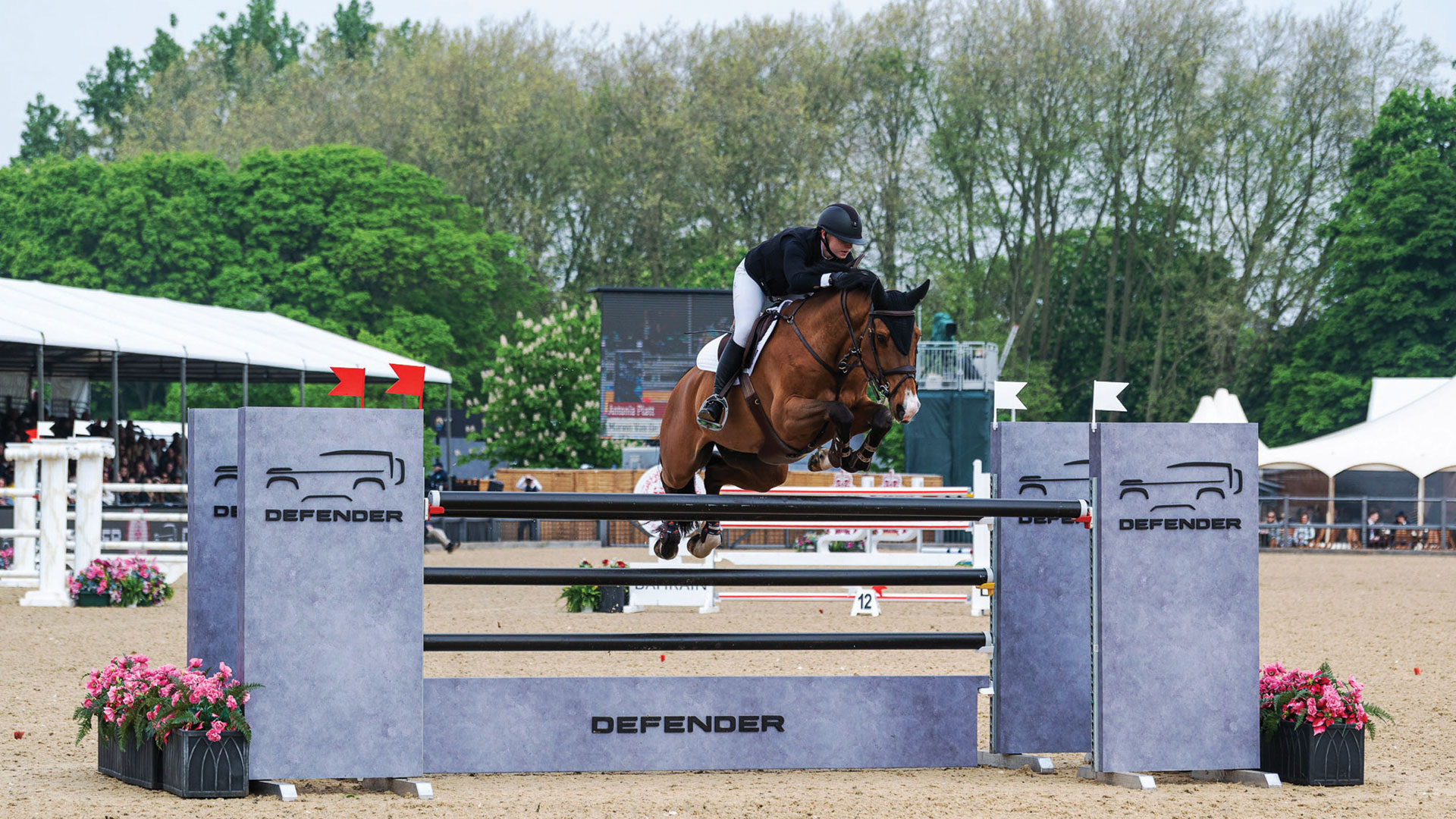Show jumping at an equestrian event