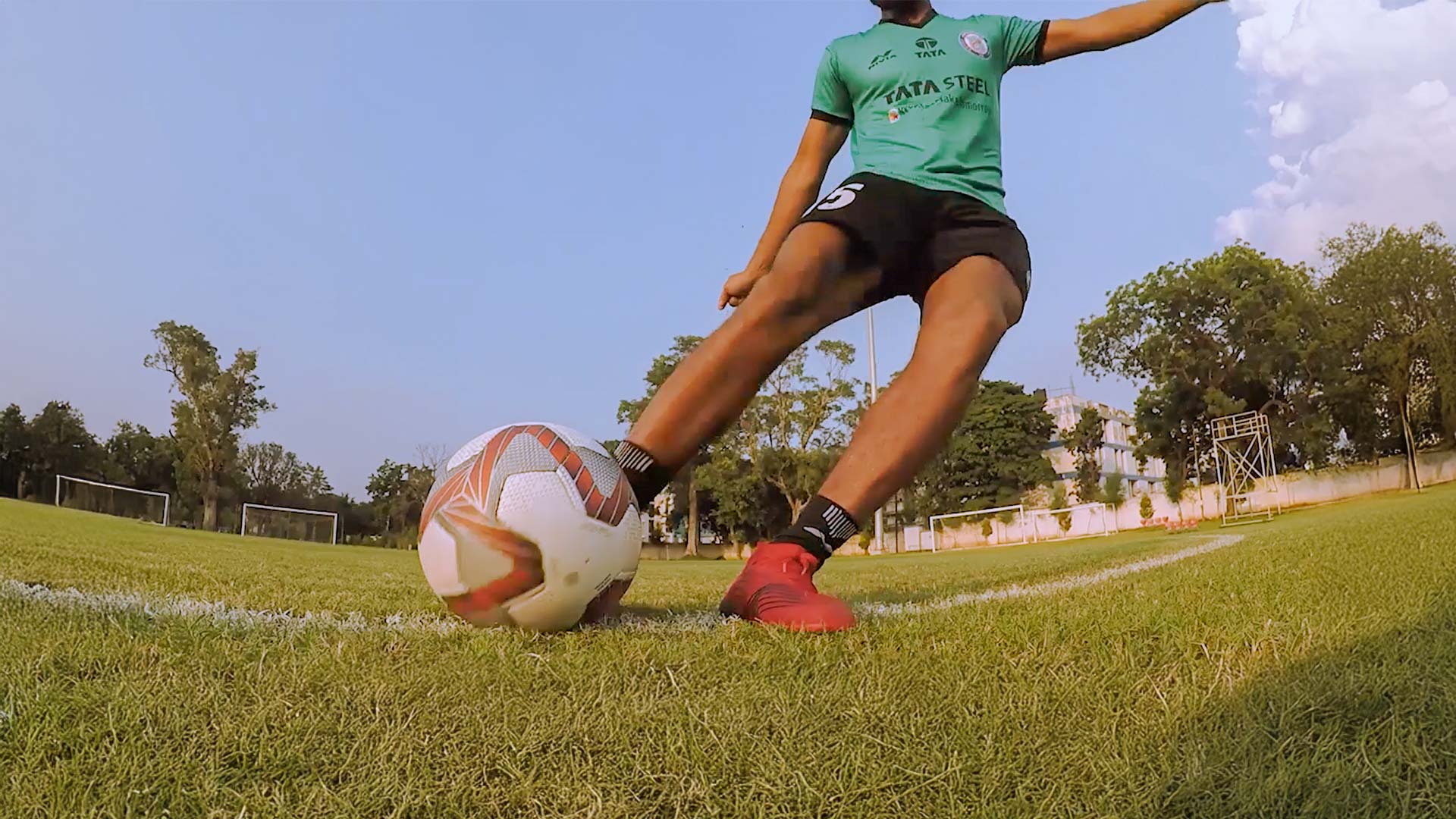 kickoff at the Tata Football Academy