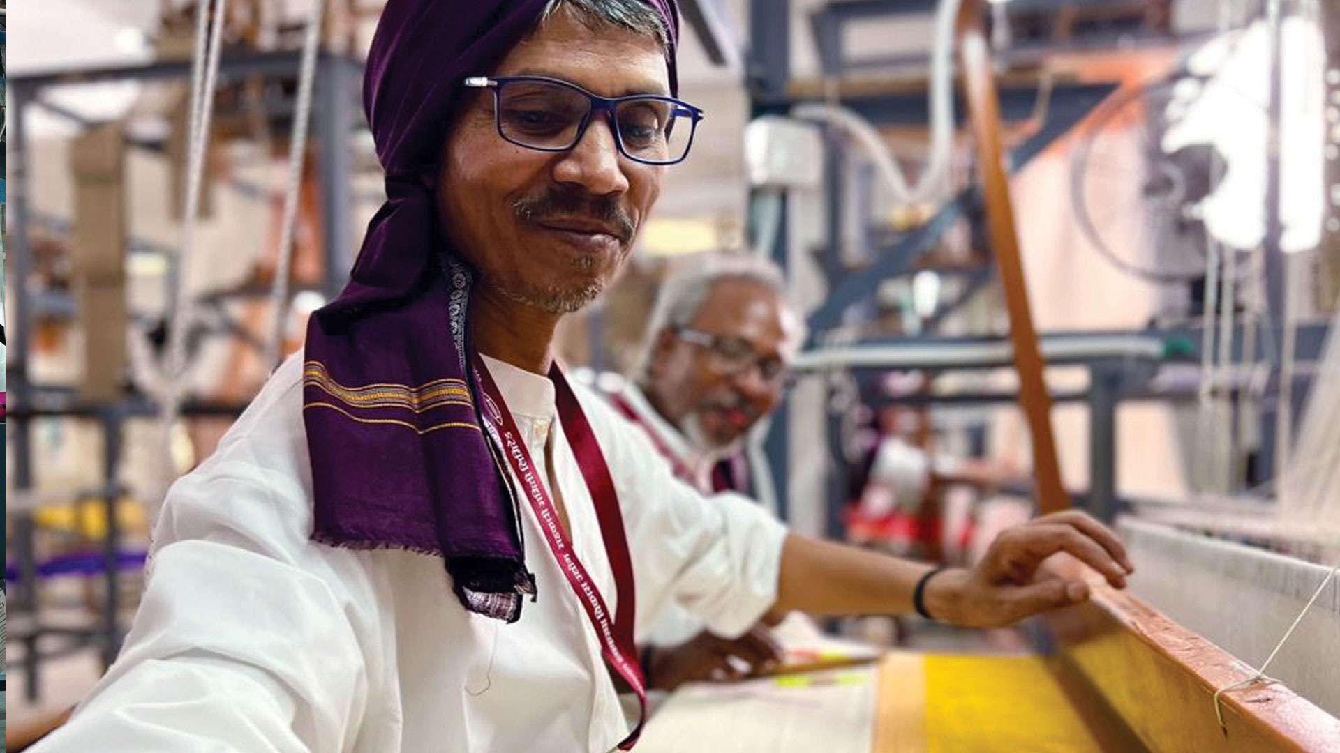 artisans with ID cards on display